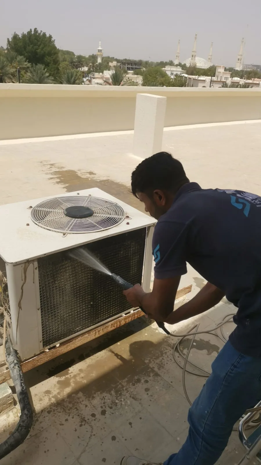 Cleaning AC blower wheel and drain pan