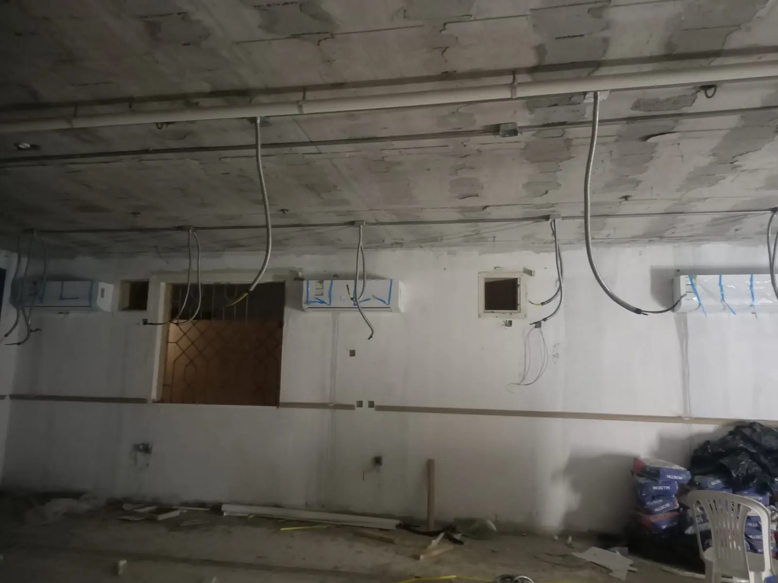 AC installation in a Dubai gym by Samra Facilities