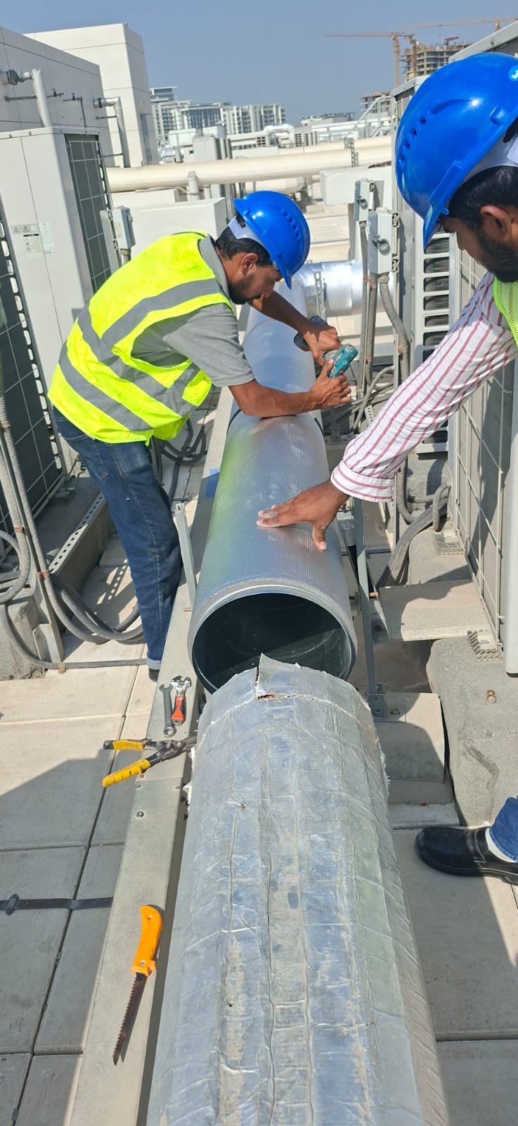 Duct installation in Dubai by Samra Fitouts — job 23