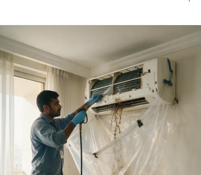 AC deep cleaning by Samra Facilities in Dubai