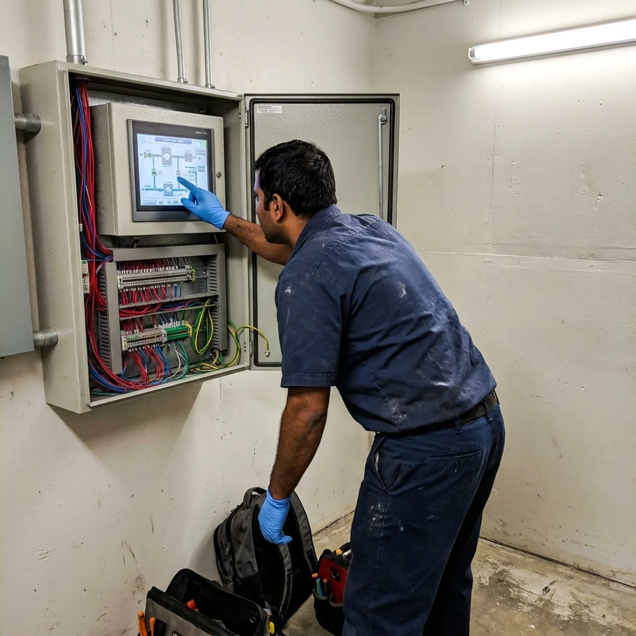 Smart HVAC controller and BMS dashboard installed by Samra Facilities in Dubai
